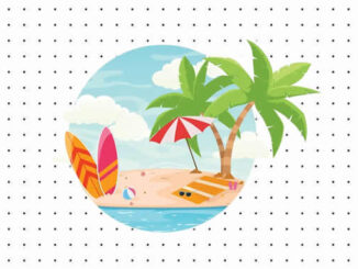 Desenhos de Verão para colorir