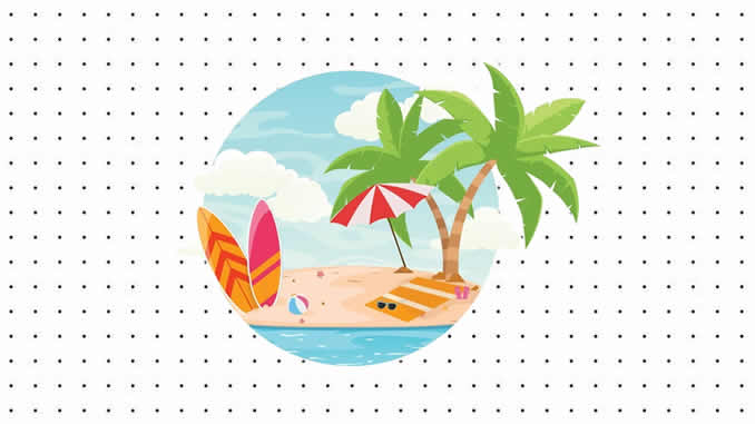 Desenhos de Verão para colorir