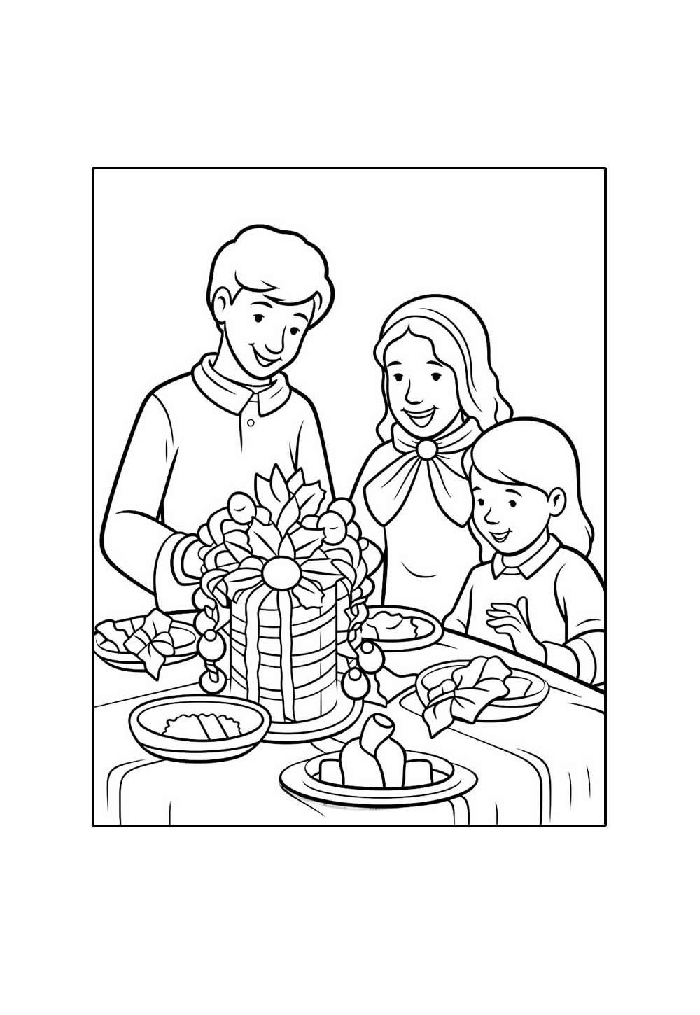 Desenho Família Natal