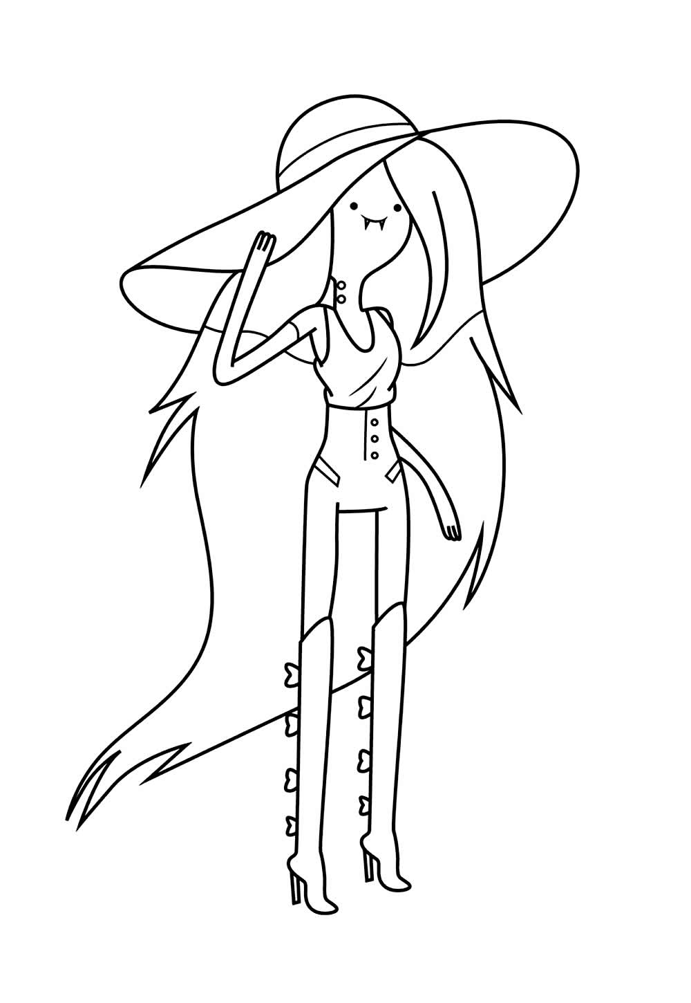 Desenho A Hora da Aventura Imprimir e Colorir