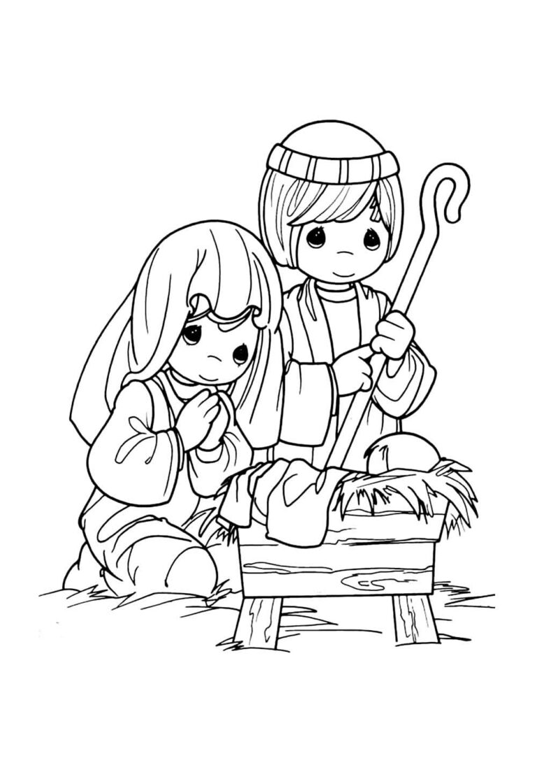 Desenhos do Menino Jesus para colorir - Bora Colorir