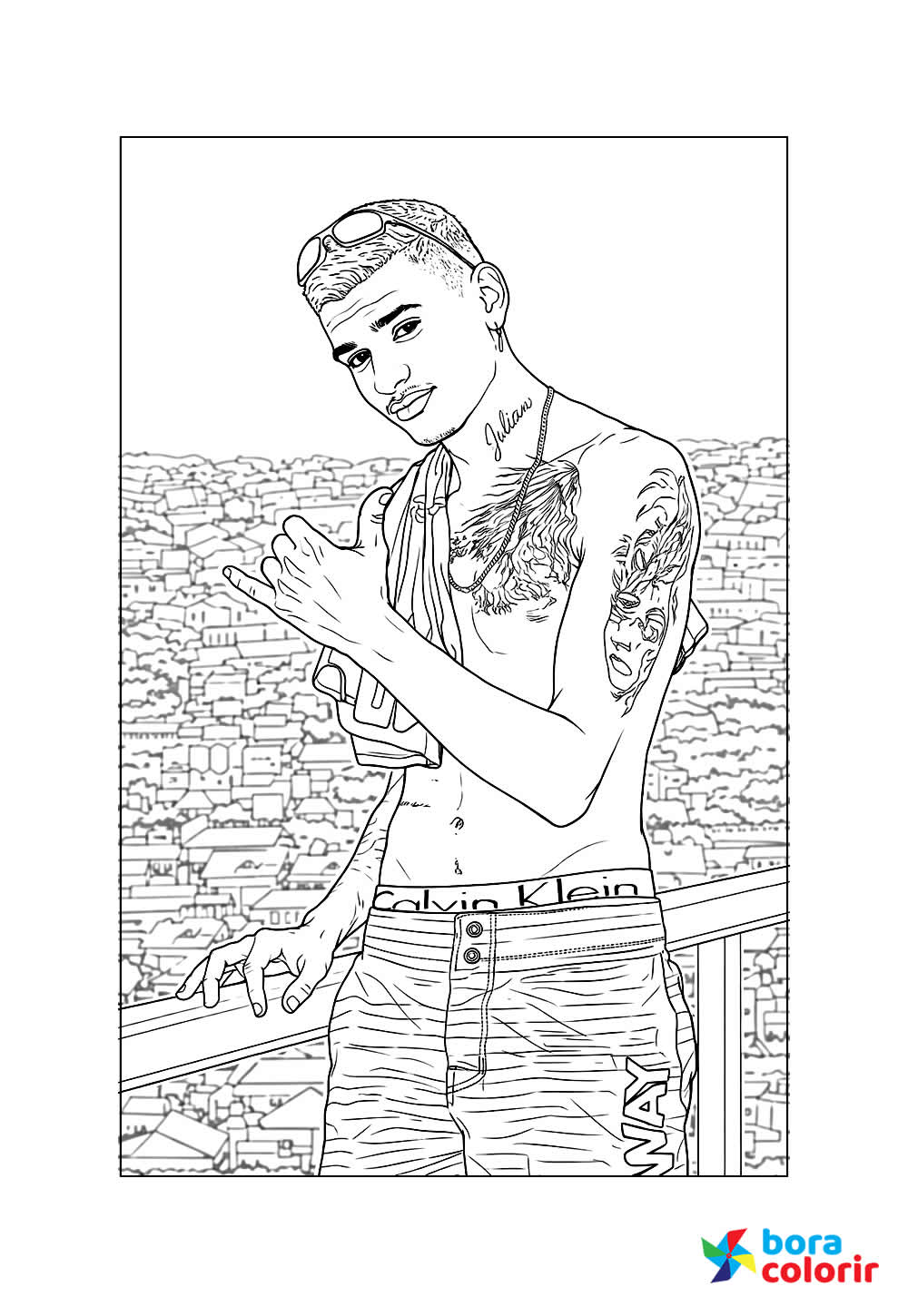 Desenho de Neiff para pintar