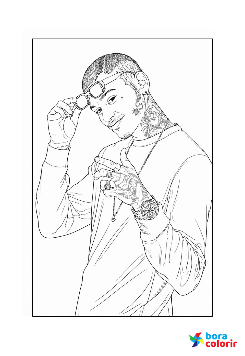 Desenho do Neiff para imprimir e colorir