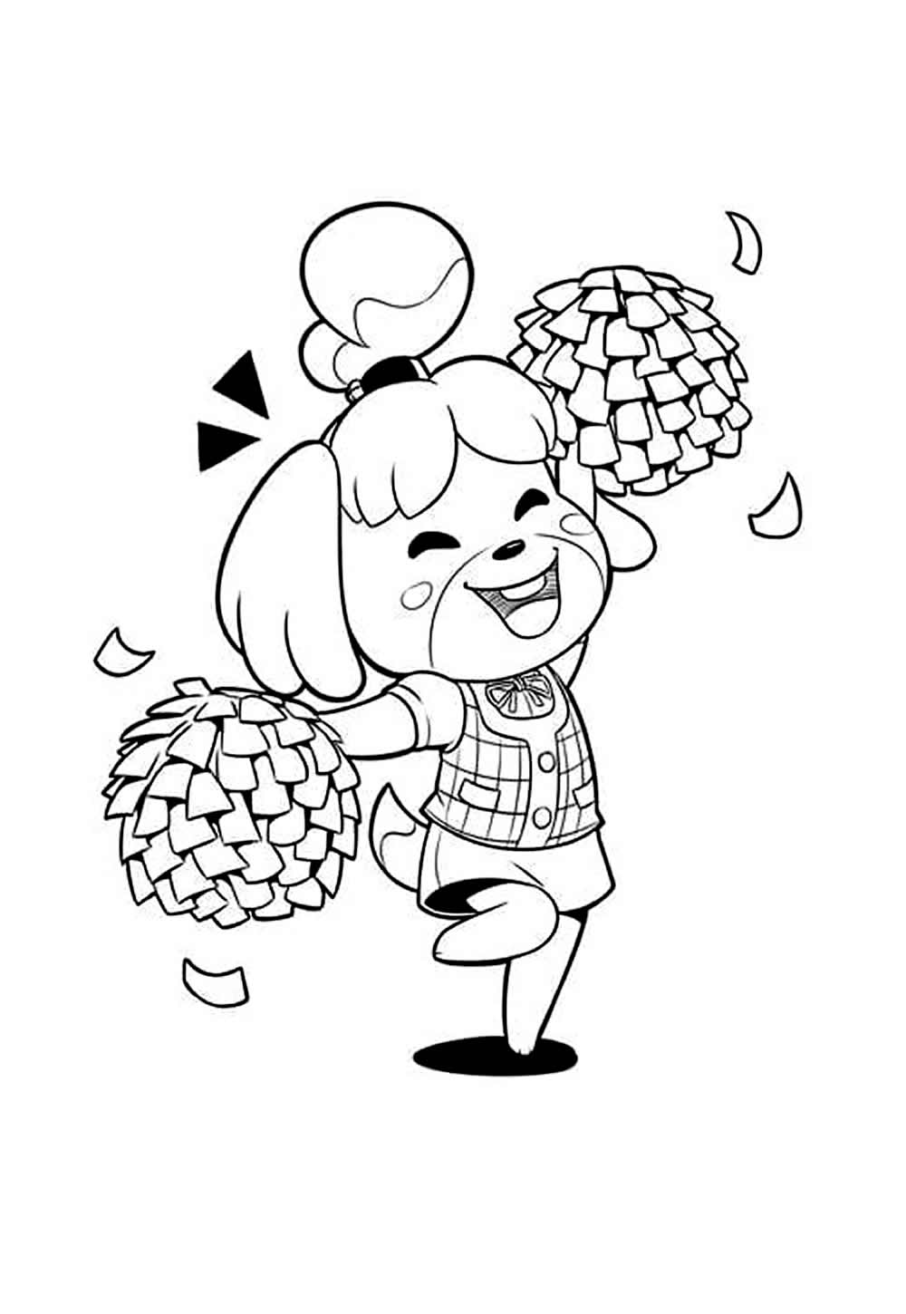Desenhos de Animal Crossing para colorir