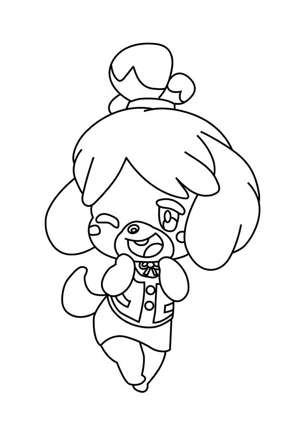 Desenho de Animal Crossing para colorir