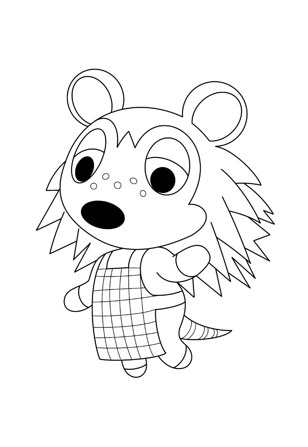 Desenho de Animal Crossing para colorir