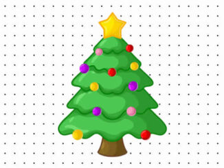 Desenhos de Árvore de Natal para colorir