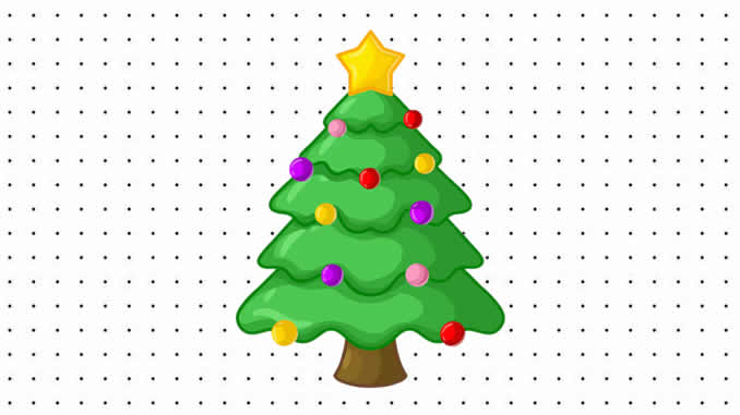 Desenhos de Árvore de Natal para colorir