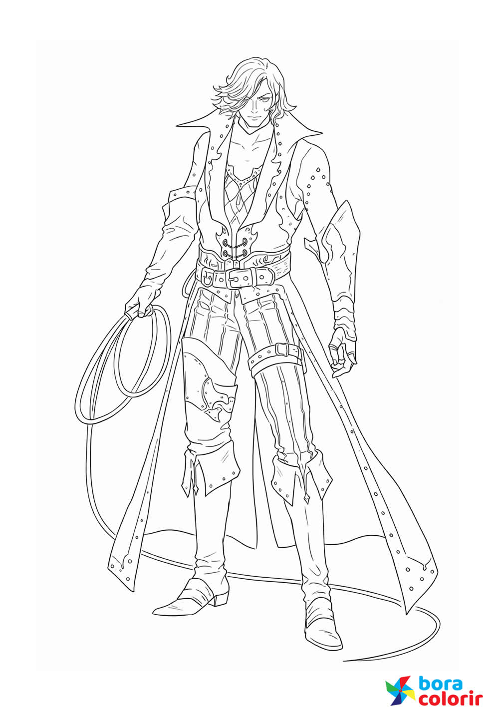 Desenho de Castlevania para colorir