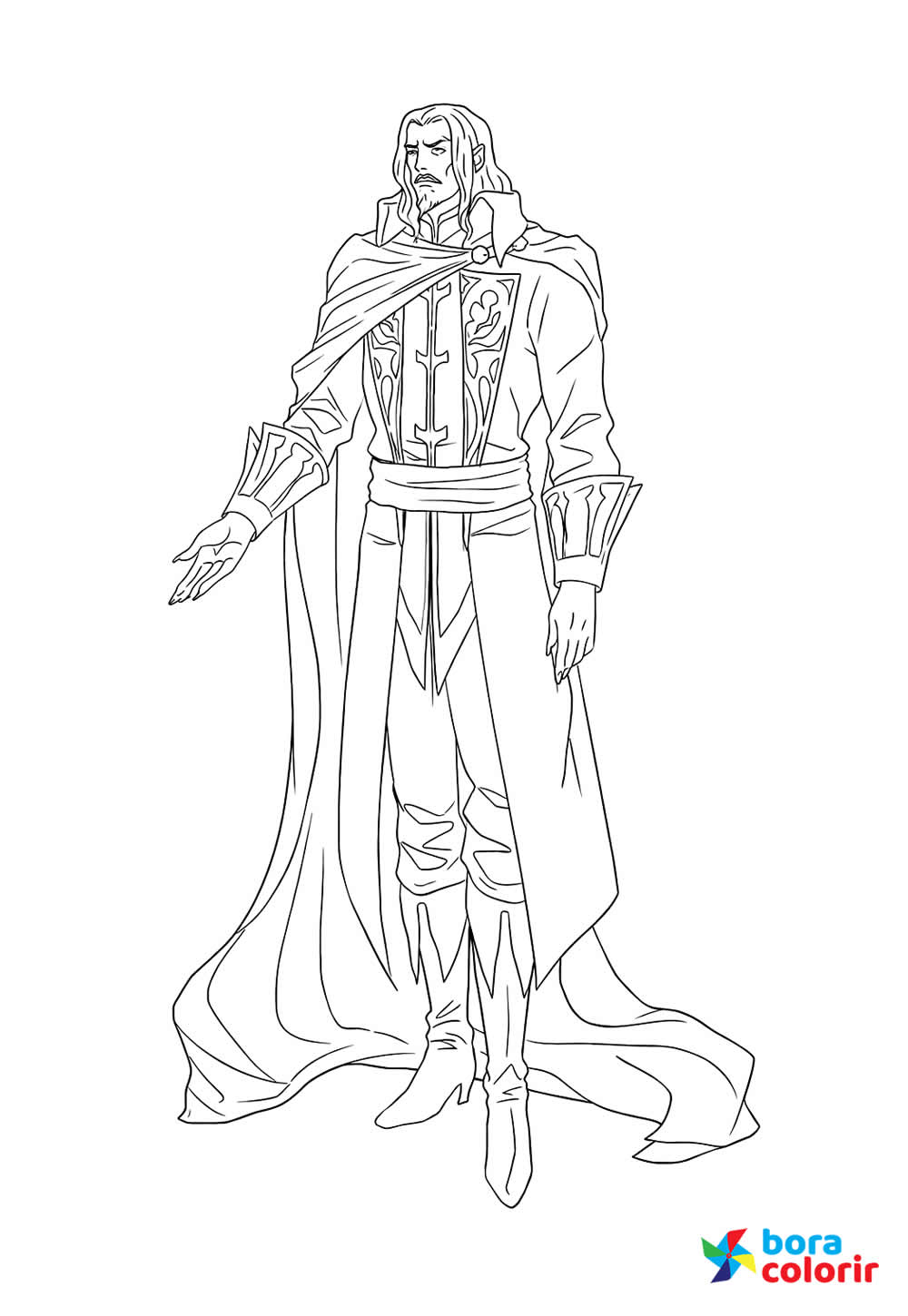 Desenho de Castlevania para colorir