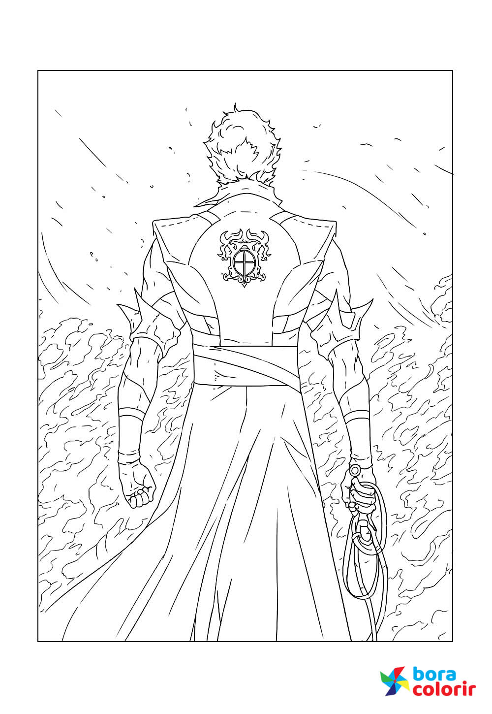 Desenho de Castlevania para colorir