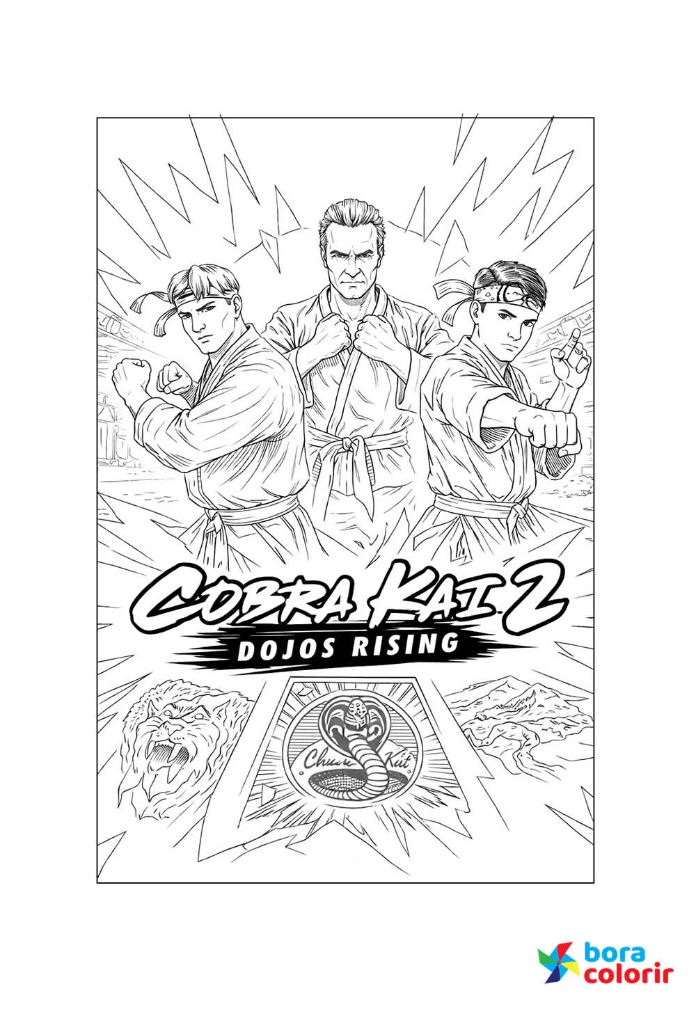 Desenho de Cobra Kai