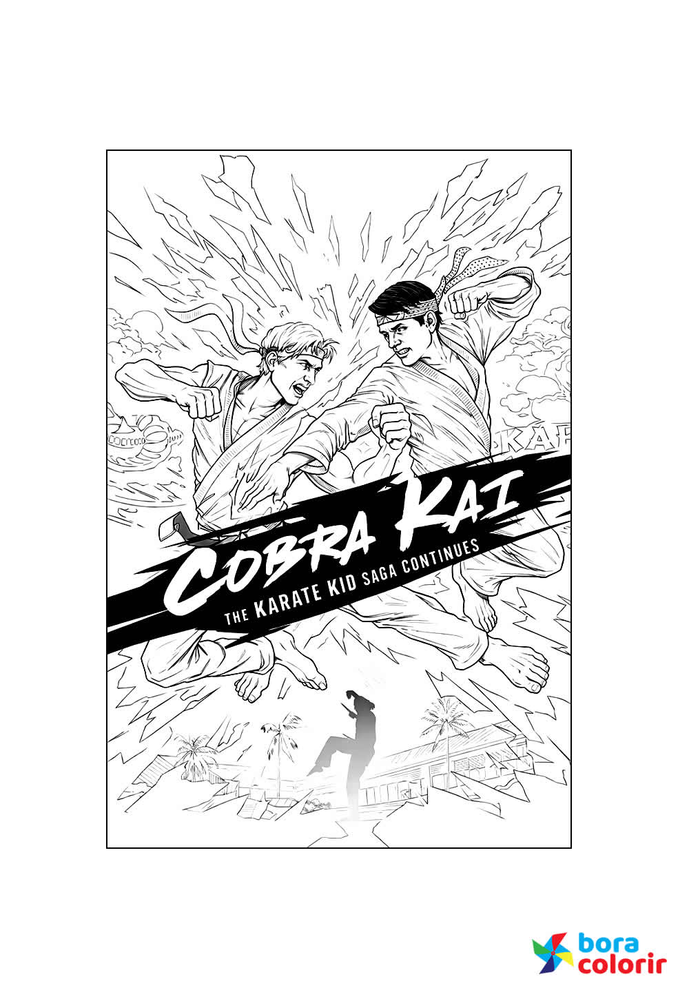 Cobra Kai para colorir