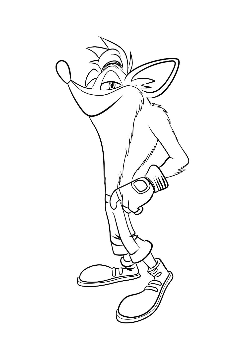 Crash Bandicoot para colorir