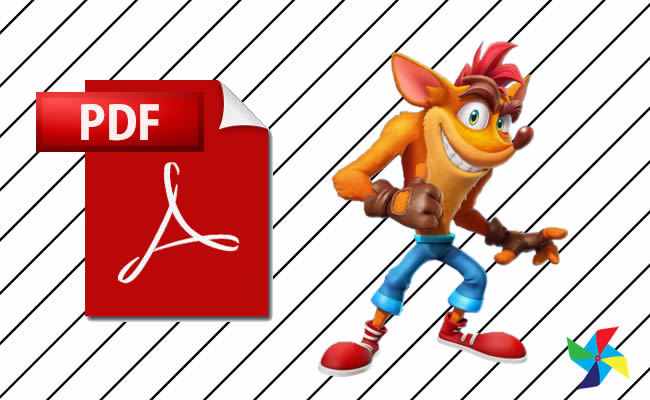 Desenhos de Crash Bandicoot em PDF