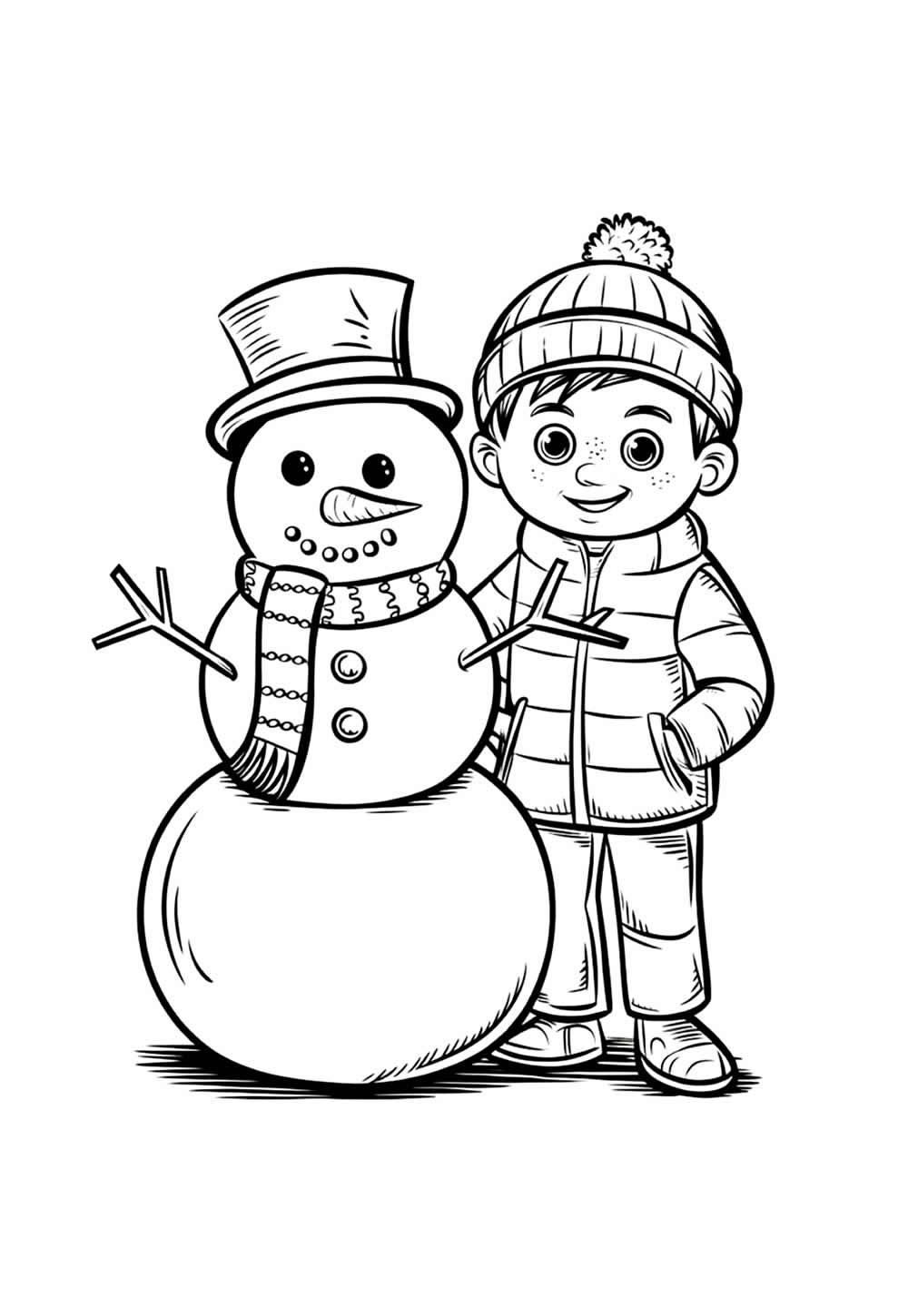 Desenho de Criança no Natal