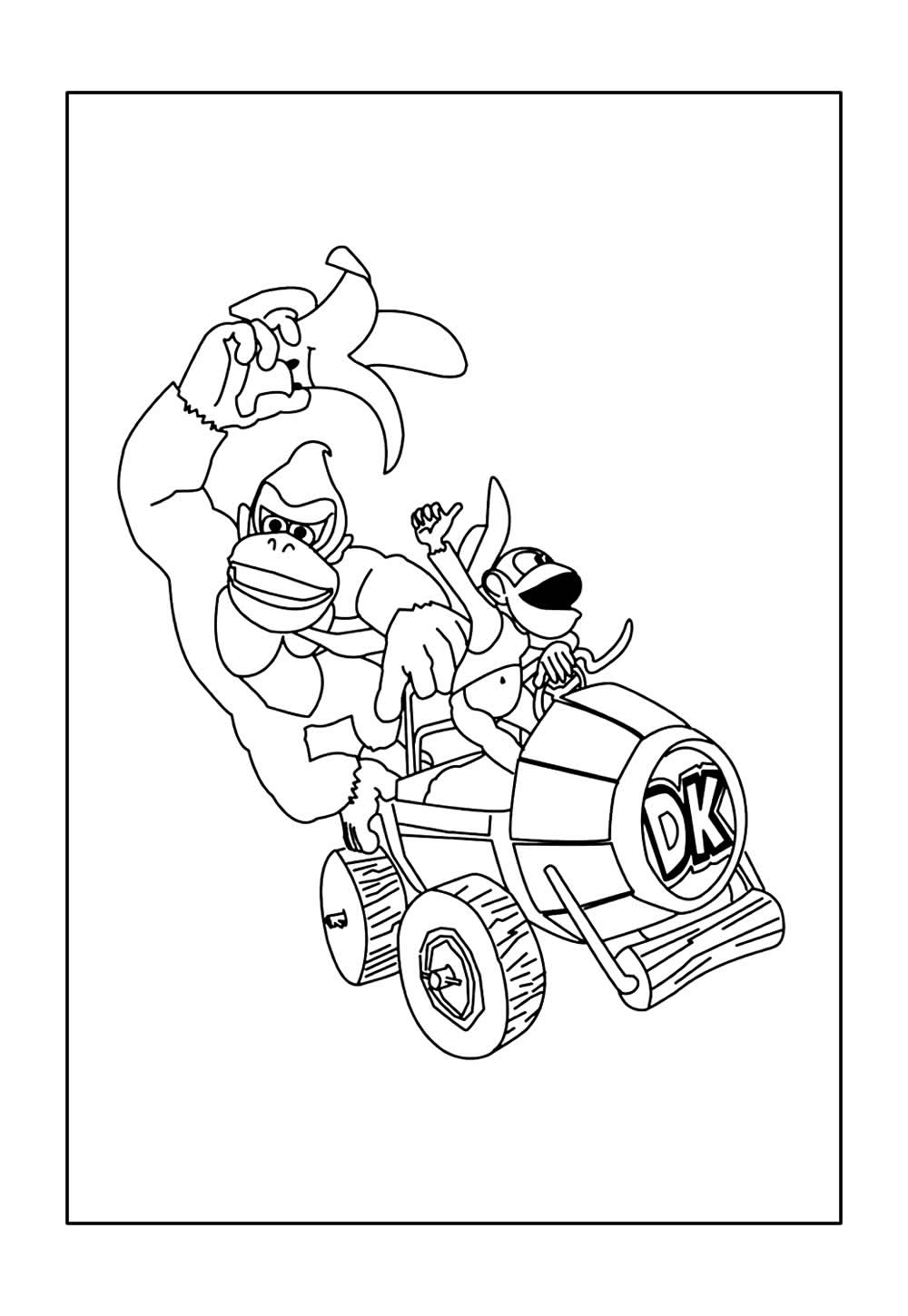 Donkeu Kong para colorir