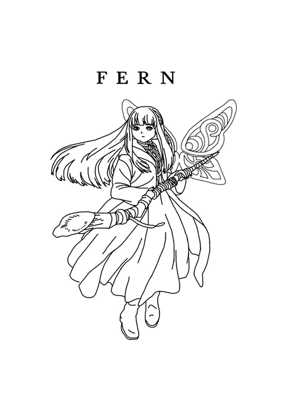 Desenho de Frieren: Beyond Journey's End para colorir