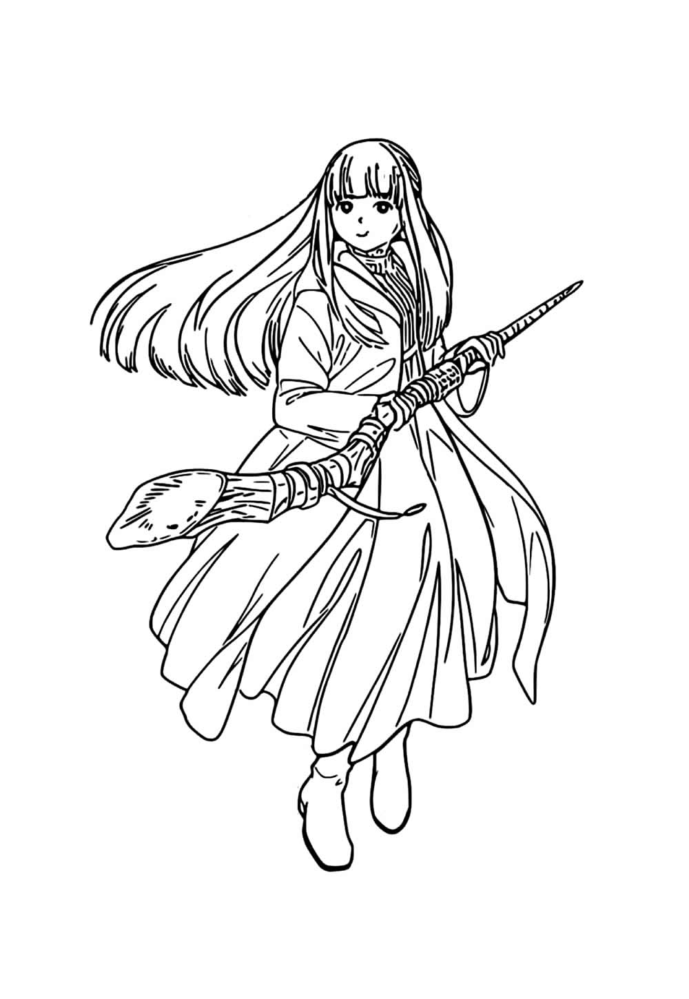 Desenho de Frieren: Beyond Journeys End para colorir