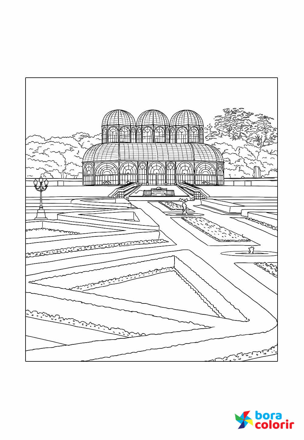 Desenho de Jardim Botânico