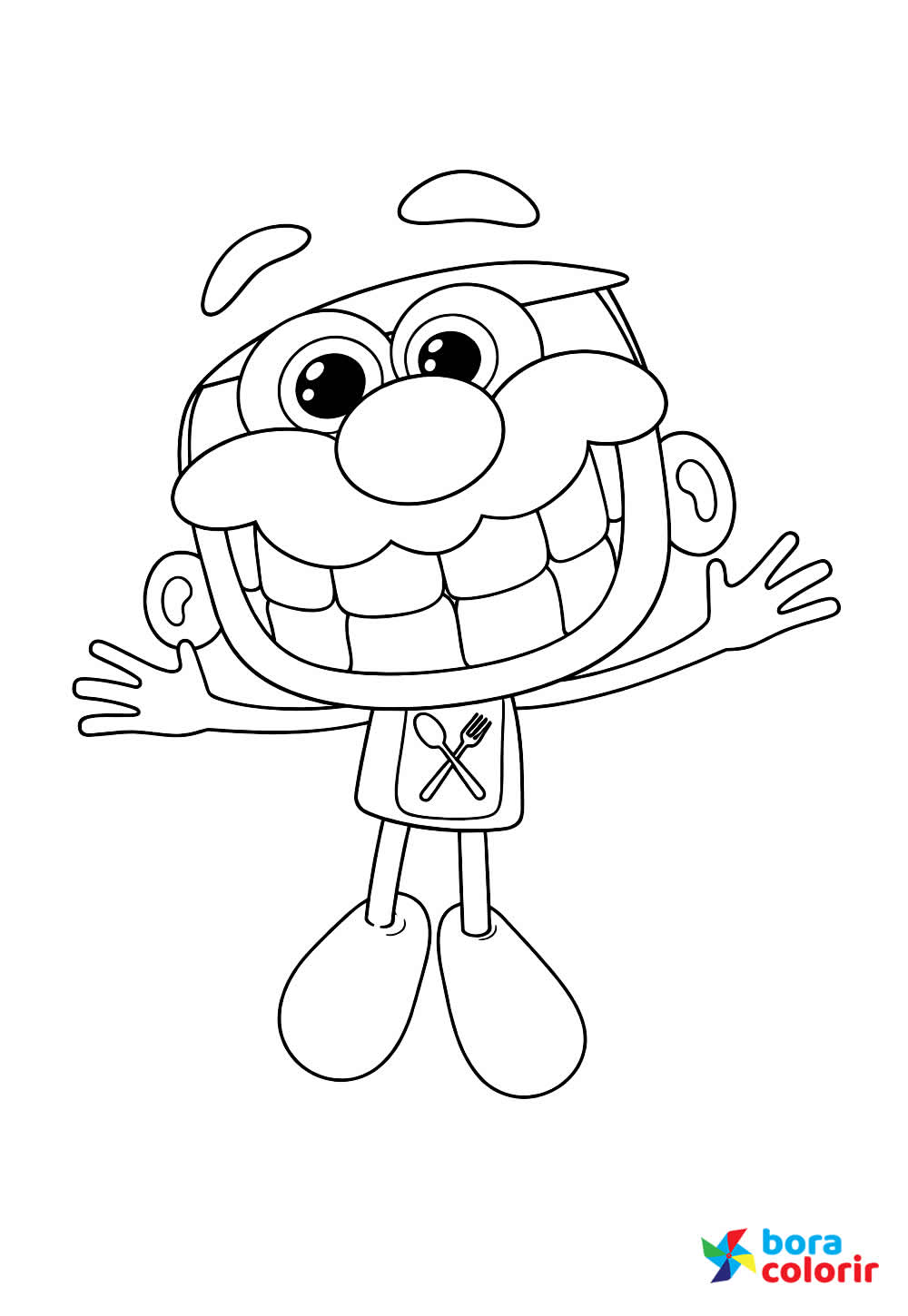 Desenho de José Comilão para colorir