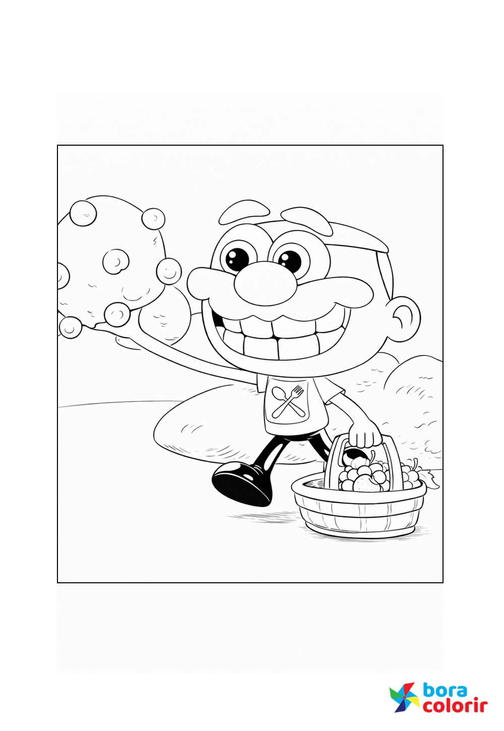 Desenho de José Comilão para colorir