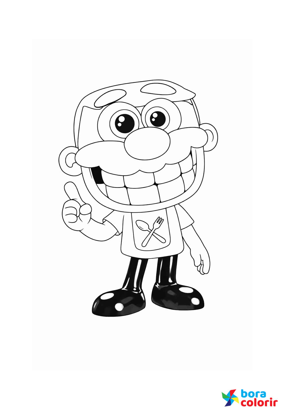 Desenho de José Comilão para pintar