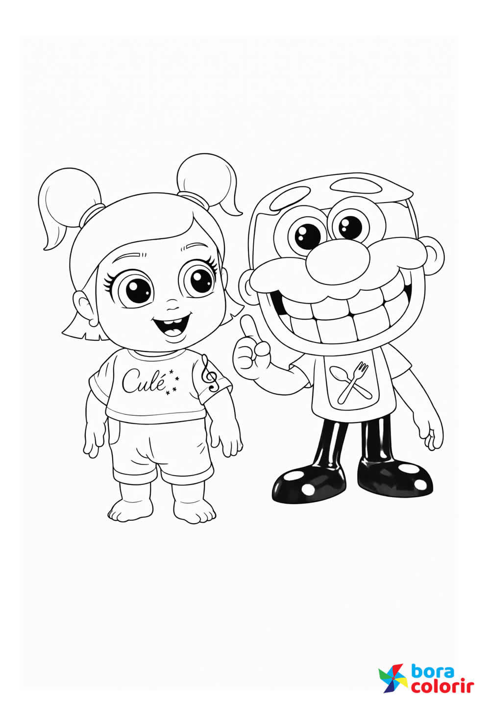 Desenho de José Comilão para pintar