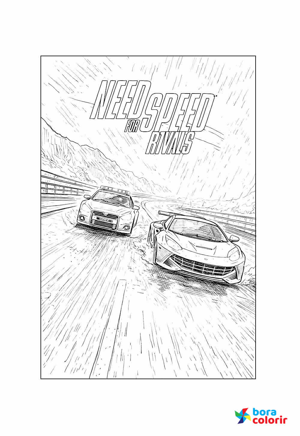 Desenho de Need for Speed Rivals