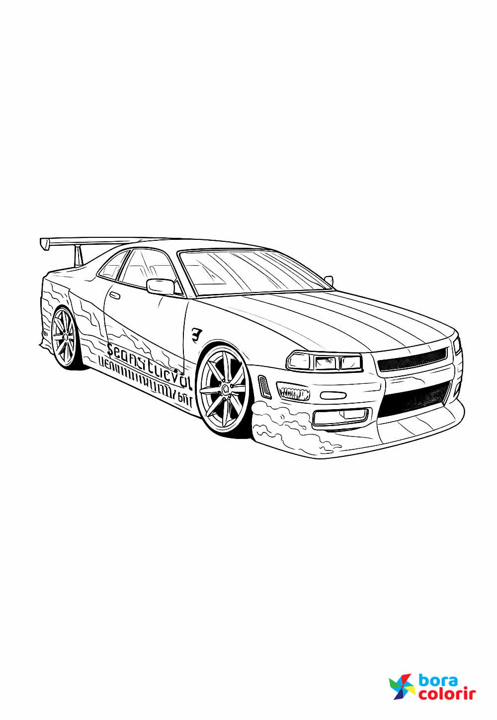 Desenho de Carro Esportivo para colorir