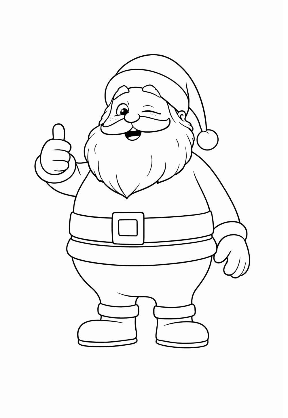 Desenho de Papai Noel