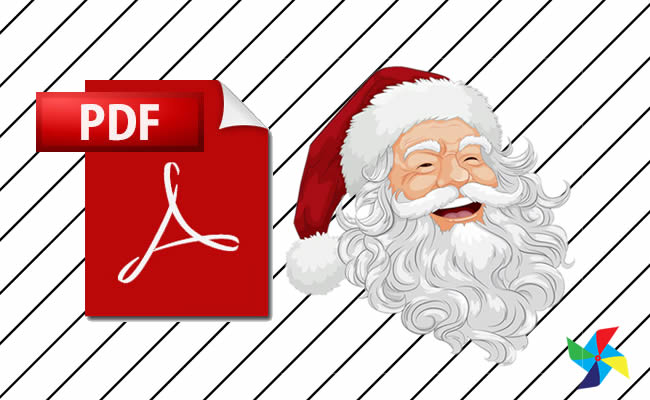 Desenhos do Papai Noel Sorrindo em PDF