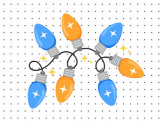 Desenhos de Pisca-Pisca de Natal para colorir
