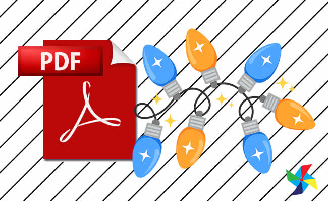 Desenhos de Pisca-Pisca de Natal em PDF