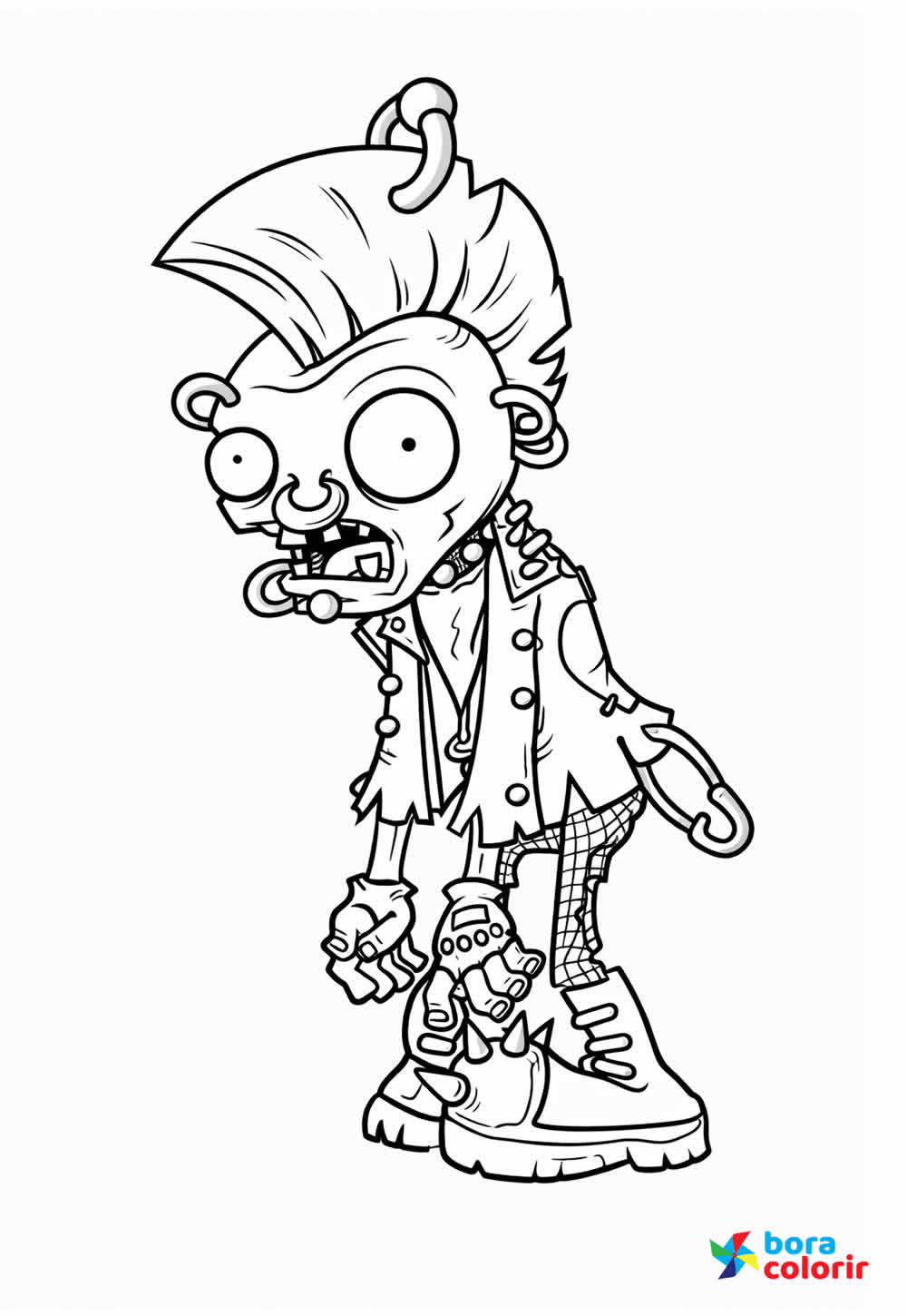 Desenho de Plants vs Zombies