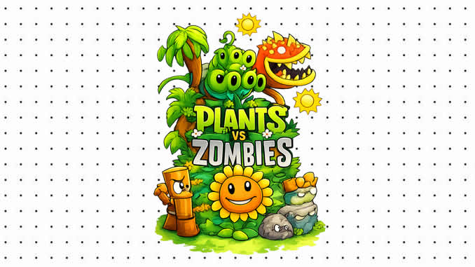 Desenhos de Plants vs Zombies para colorir