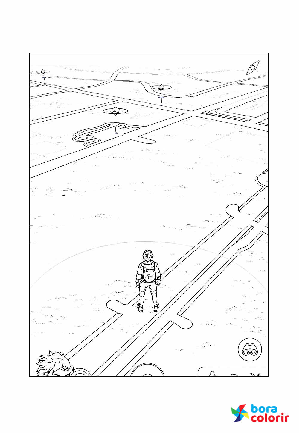 Desenho de Pokémon GO para colorir