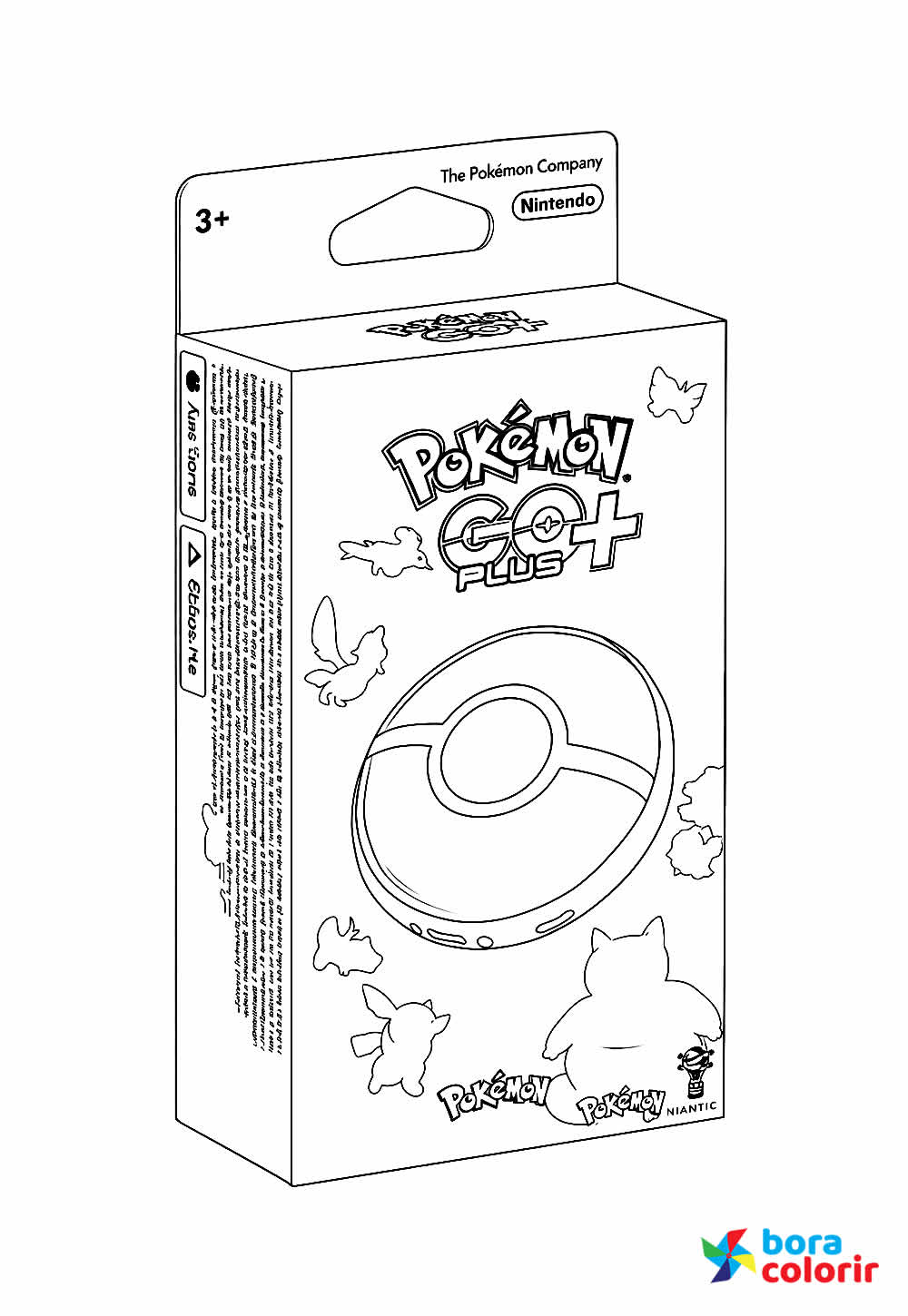 Desenho de Pokémon GO para colorir