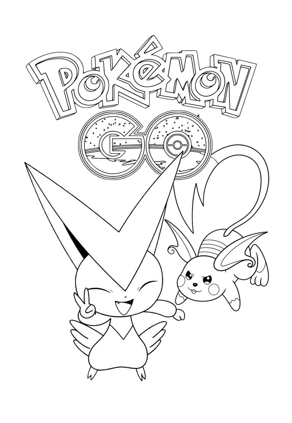 Desenhos de Pokémon GO para colorir