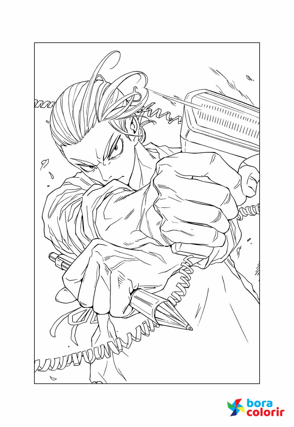 Desenho de Sakamoto Days para colorir