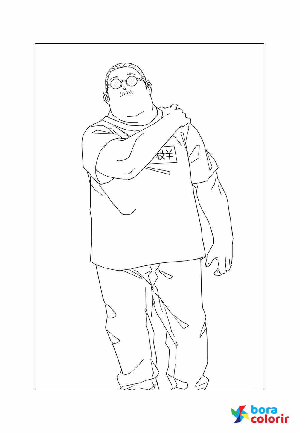 Desenho de Sakamoto Days para pintar