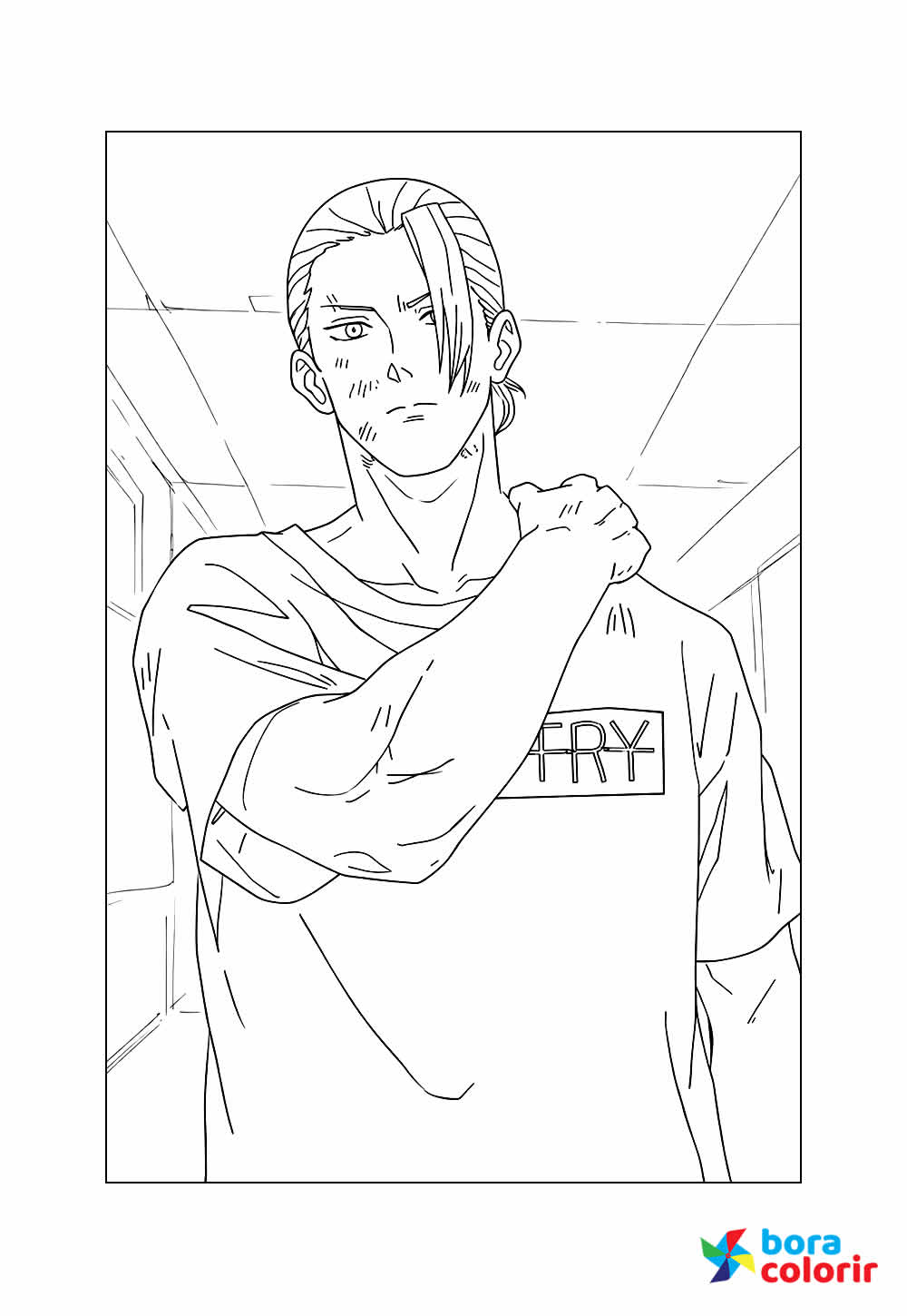 Desenho de Sakamoto Days para imprimir