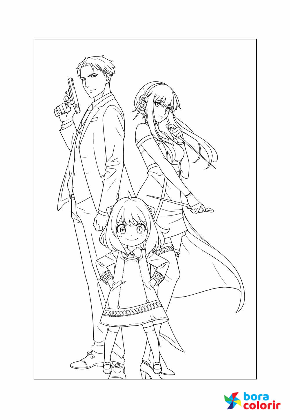 Desenho de Spy x Family para colorir
