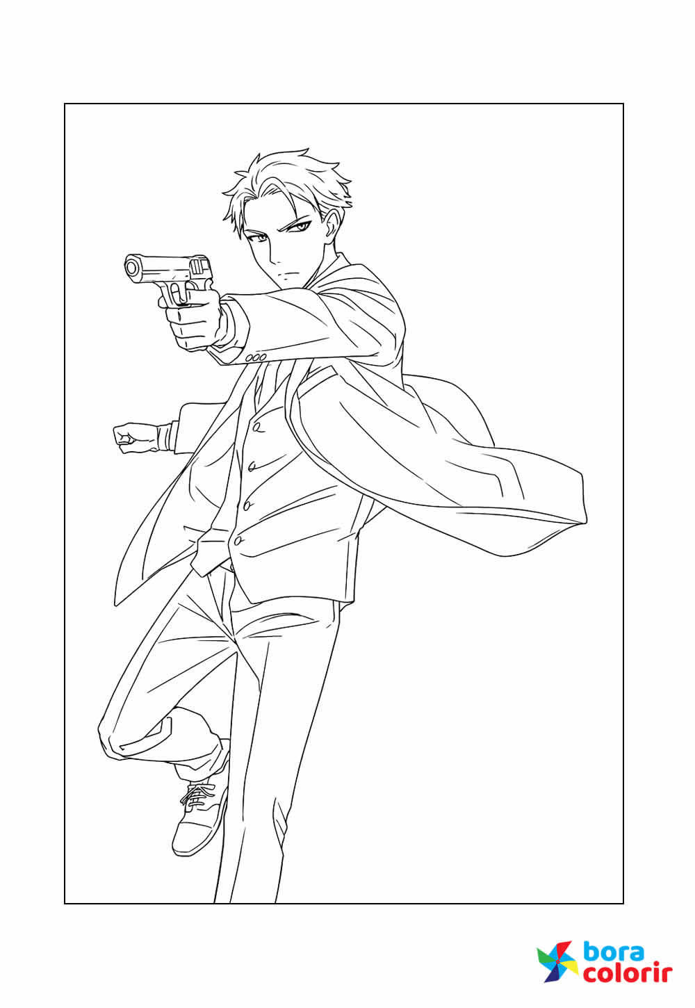 Desenho de Spy x Family para colorir