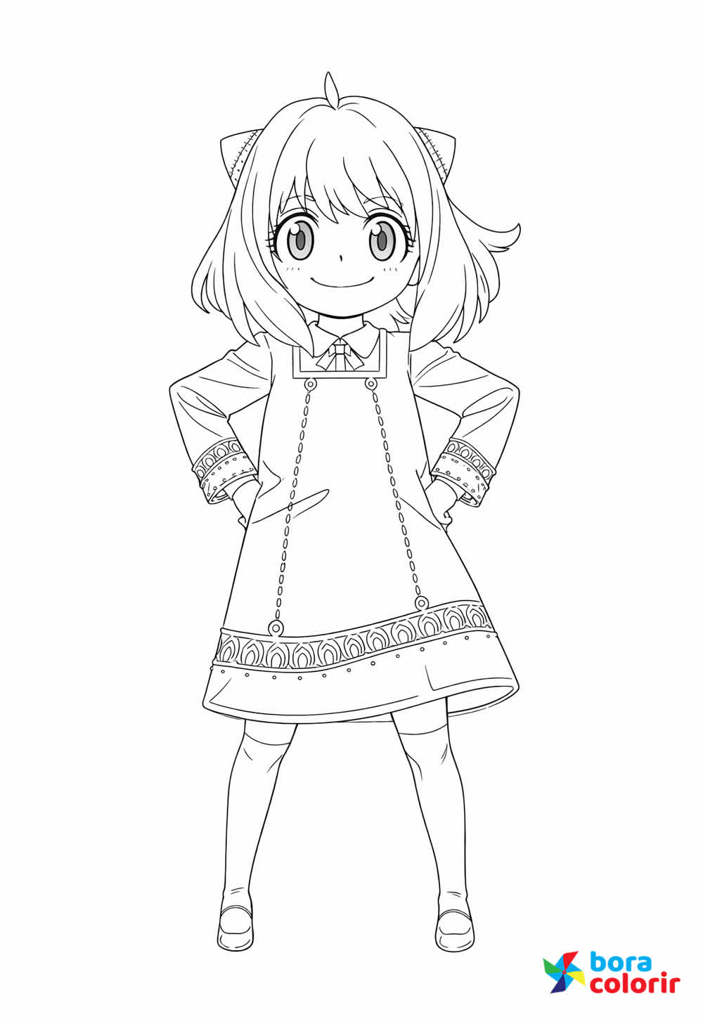 Desenho de Spy x Family para colorir