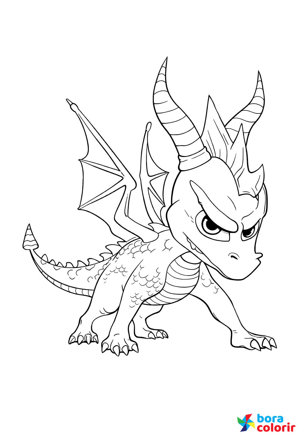Desenho de Spyro the Dragon para colorir