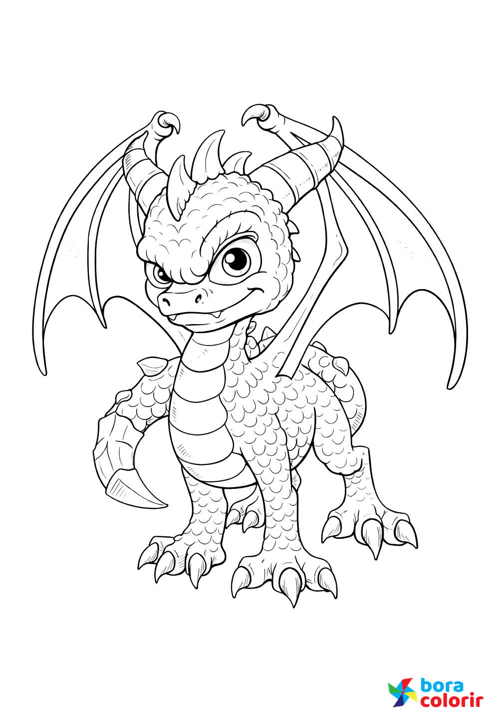 Desenho de Spyro the Dragon para colorir