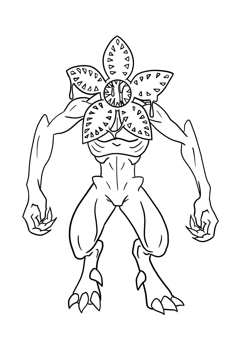 Desenho de Stranger Things para colorir