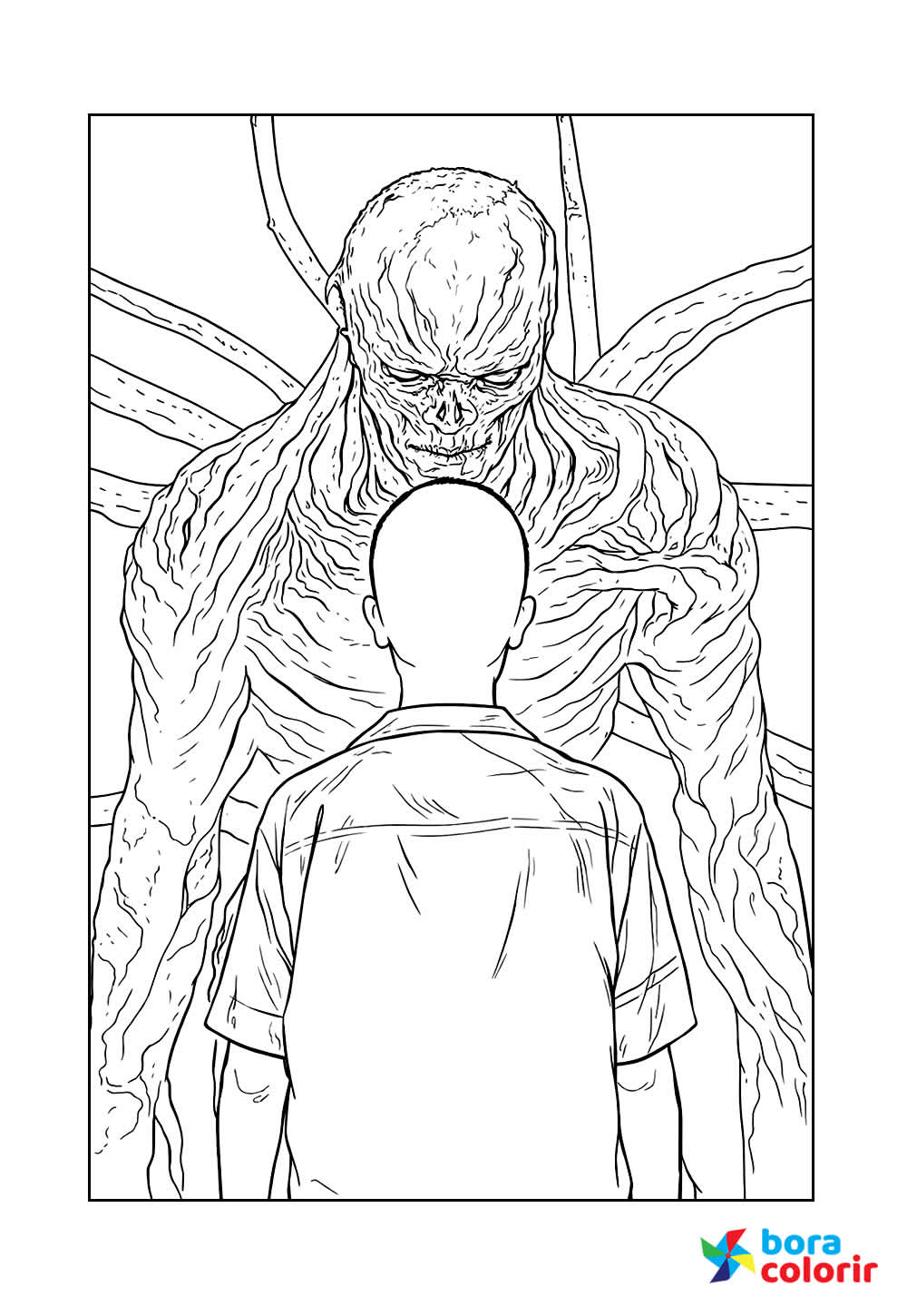 Desenho de Stranger Things para pintar