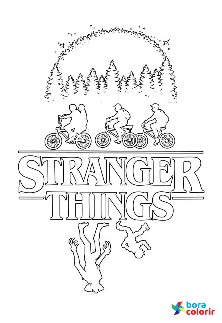 Desenhos de Stranger Things para colorir - Bora Colorir